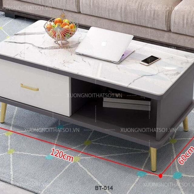 Bàn Trà Mặt Đá Đẹp Hiện Đại BT_014