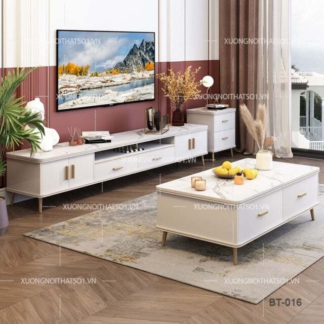 Bàn Trà Mặt Đá Đẹp Nhập Khẩu BT_016
