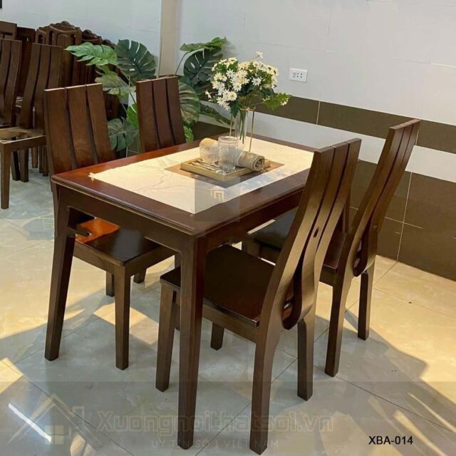 Bàn Ăn Mặt Đá Đẹp Hiện Đại Giá Rẻ XBA_014