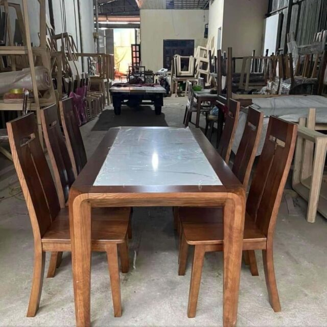 Bàn Ăn Mặt Đá Hiện Đại XBA_002