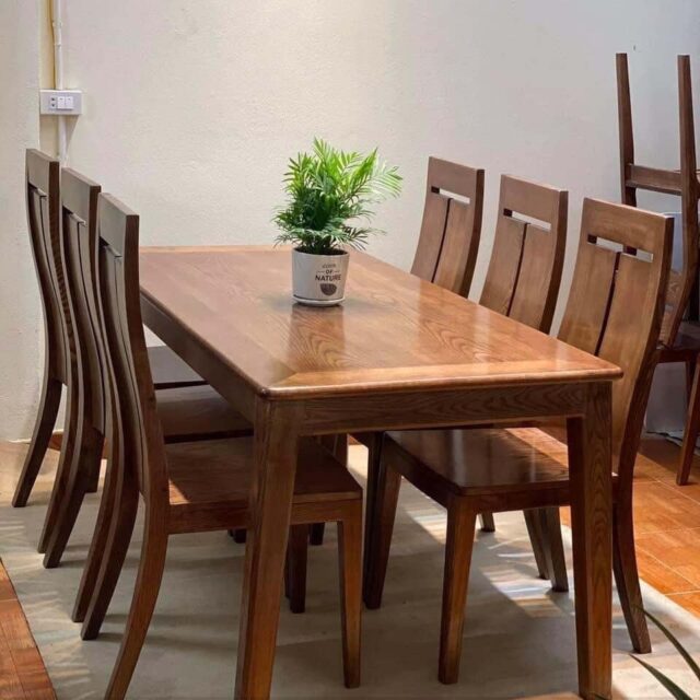 Bàn Ăn Mặt Gỗ Cao Cấp XBA_025