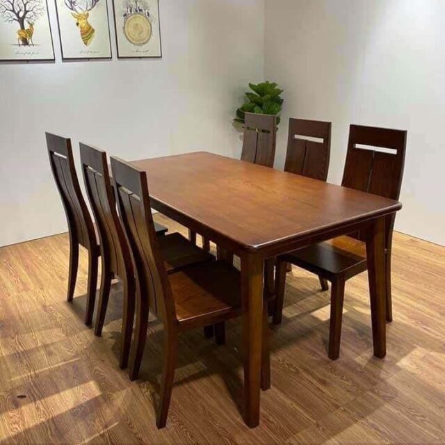 Bàn Ăn Mặt Gỗ Giá Rẻ Hiện Đại XBA_029