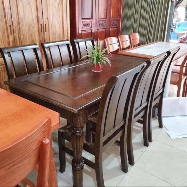 Bàn Ăn Mặt Gỗ Hiện Đại XBA_030