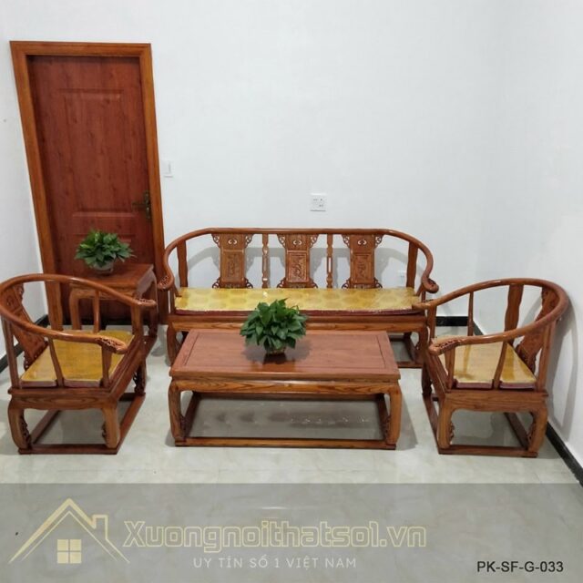 Sofa Gỗ Đẹp Cao Cấp PK-SF-G-033