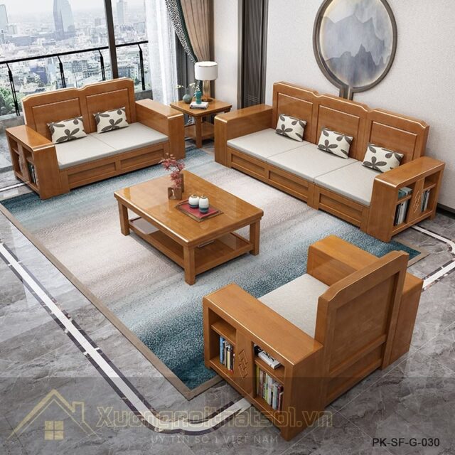 Sofa Gỗ Hiện Đại Cao Cấp PK-SF-G-030