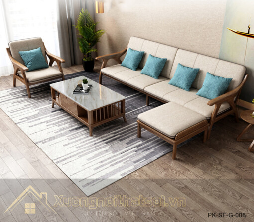 Sofa Gỗ Hiện Đại Giá Rẻ PK-SF-G-008