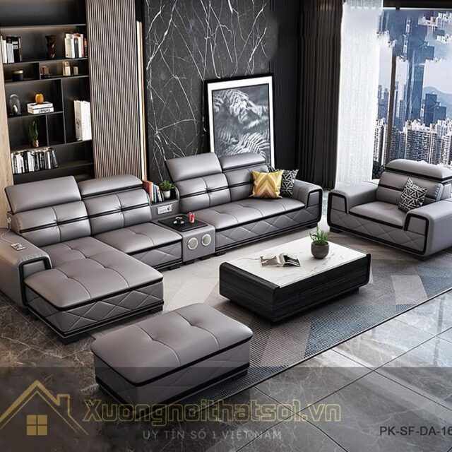 Ghế Sofa Da Hiện Đại PK-SF-DA-16