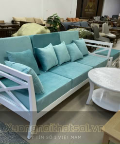 ghế sofa gỗ đệm nỉ đẹp SFG-X-8 (5)