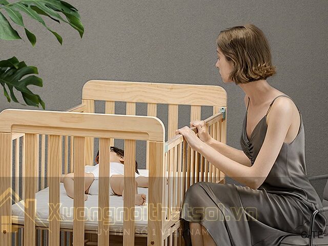 Giường Cũi Giá Rẻ Cho Bé C-TE-15