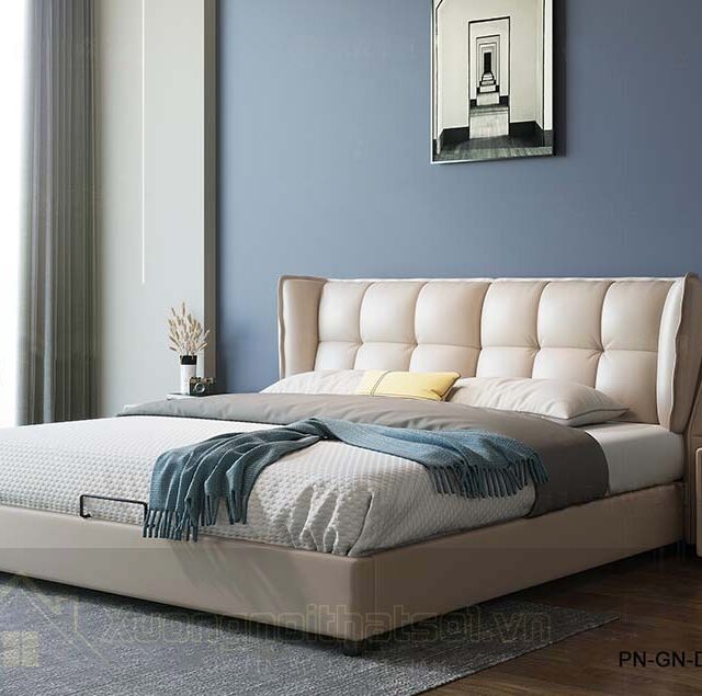 Giường Ngủ Bọc Da Đẹp Nhập Khẩu PN-GN-DA-15