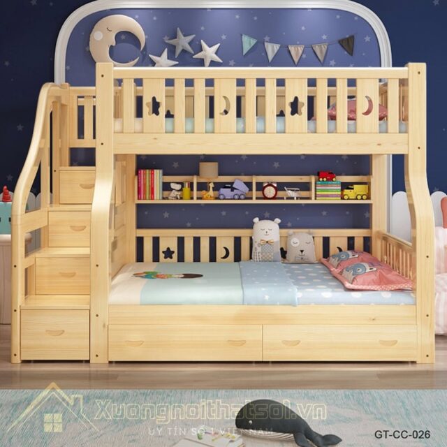 Giường Tầng Cho Trẻ Em Đẹp Giá Rẻ GT-CC-26