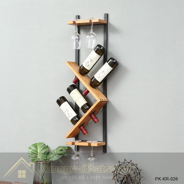 Kệ Để Rượu Mini Treo Tường PK-KR-026
