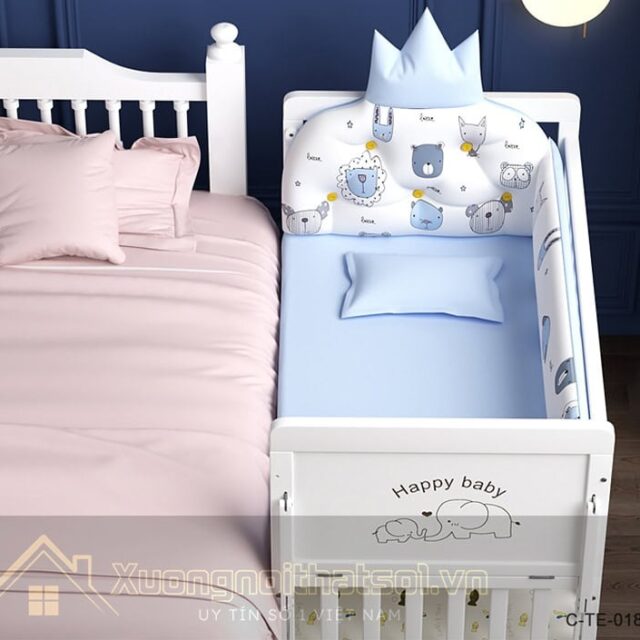 Mẫu Giường Cũi Cho Bé Giá Rẻ C-TE-18