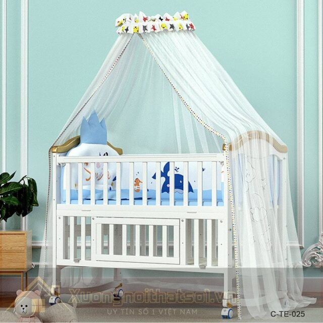 Mẫu Giường Cũi Giá Rẻ Cho Trẻ C-TE-25