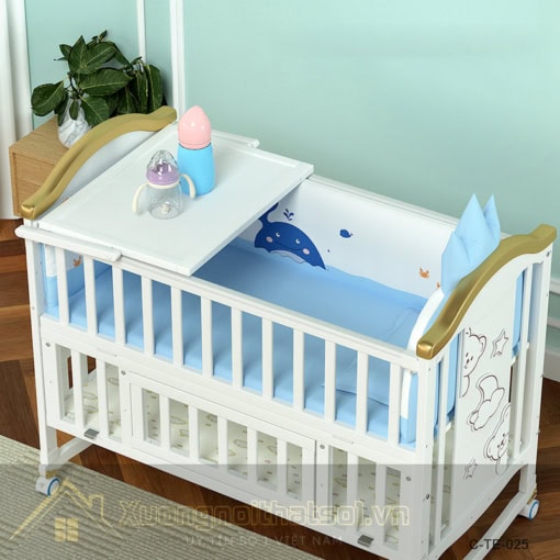 mẫu giường cũi giá rẻ cho trẻ C-TE-25 (2)