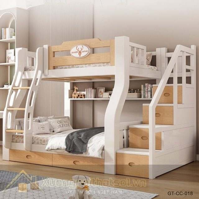 Mẫu Giường Tầng Cho Bé Giá Rẻ GT-CC-18