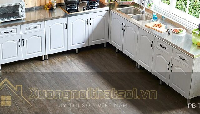 Tủ Bếp Chữ L Đẹp PB-TB-15