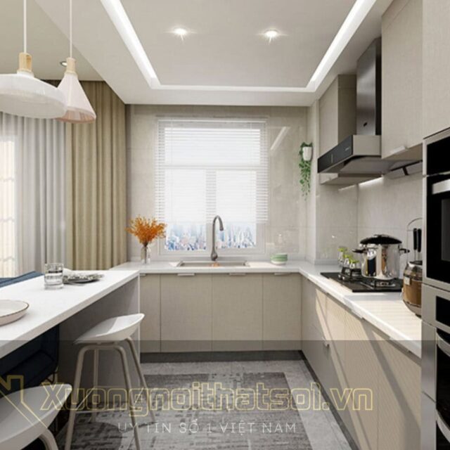 Tủ Bếp Hiện Đại Cao Cấp PB-TB-6