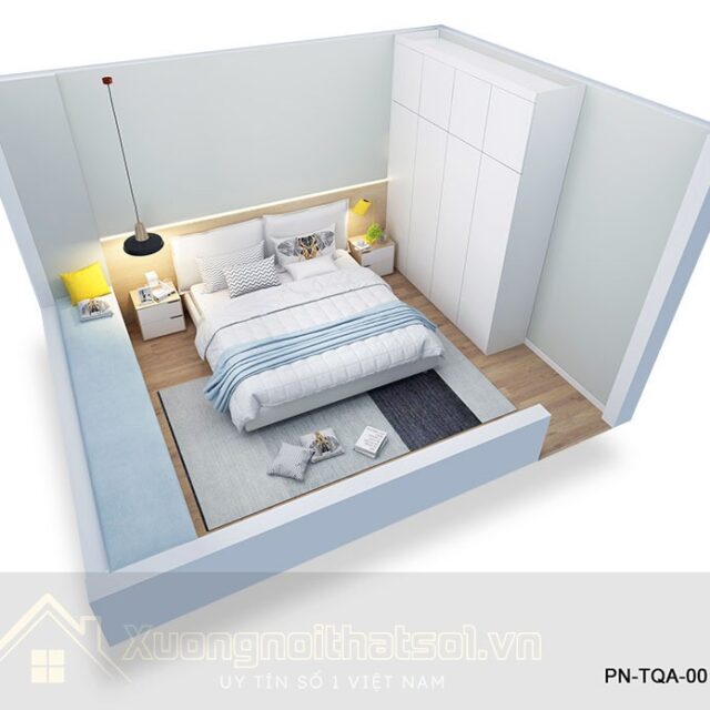 Tủ Quần Áo Gỗ Công Nghiệp  PN-TQA-001