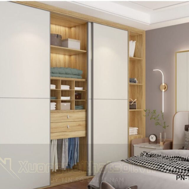 Tủ Quần Áo Gỗ Công Nghiệp Hiện Đại Cao Cấp PN-TQA-031