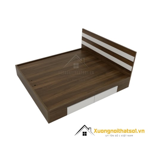 Giường ngủ gỗ công nghiệp có ngăn kéo tiện lợi, kích thước 1m8x2m, mã CNG_048-G18-3C-2NKT- 612 (6).