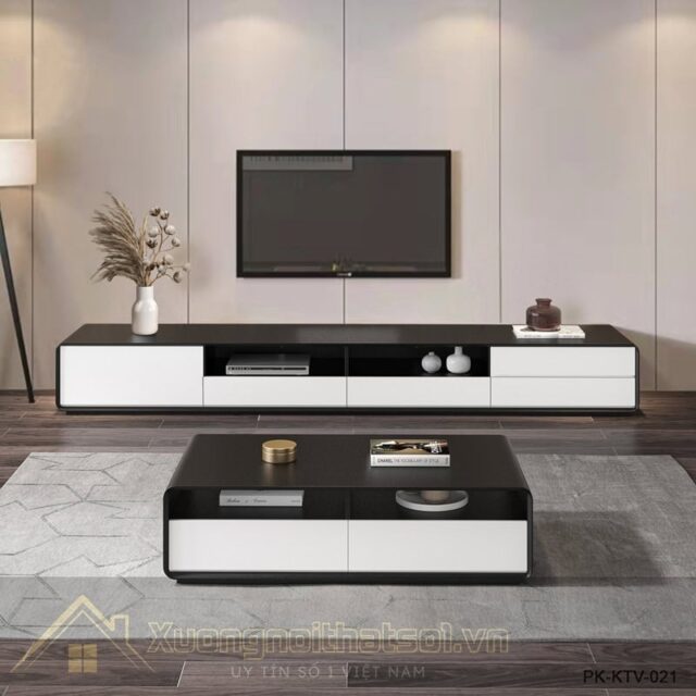 Mẫu Kệ Tivi Đẹp Cho Phòng Khách PK-KTV-021