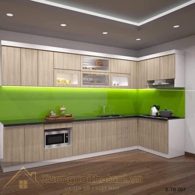 Tủ Bếp Chữ L Cao Cấp X-TB-007