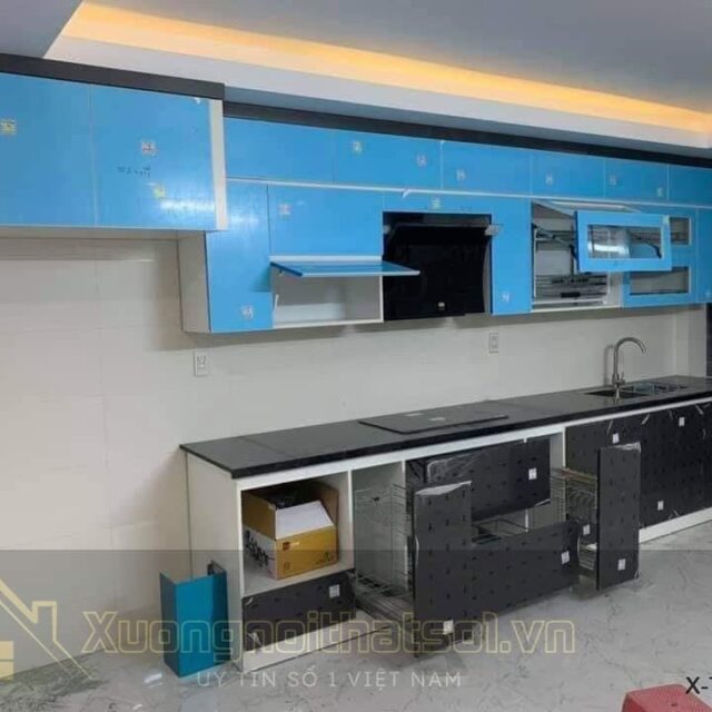 Tủ Bếp Chữ L Đẹp X-TB-003