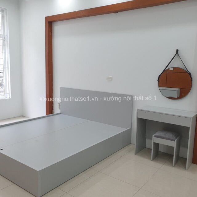 Combo Phòng Ngủ Công Nghiệp Màu Ghi Xám CNG_102