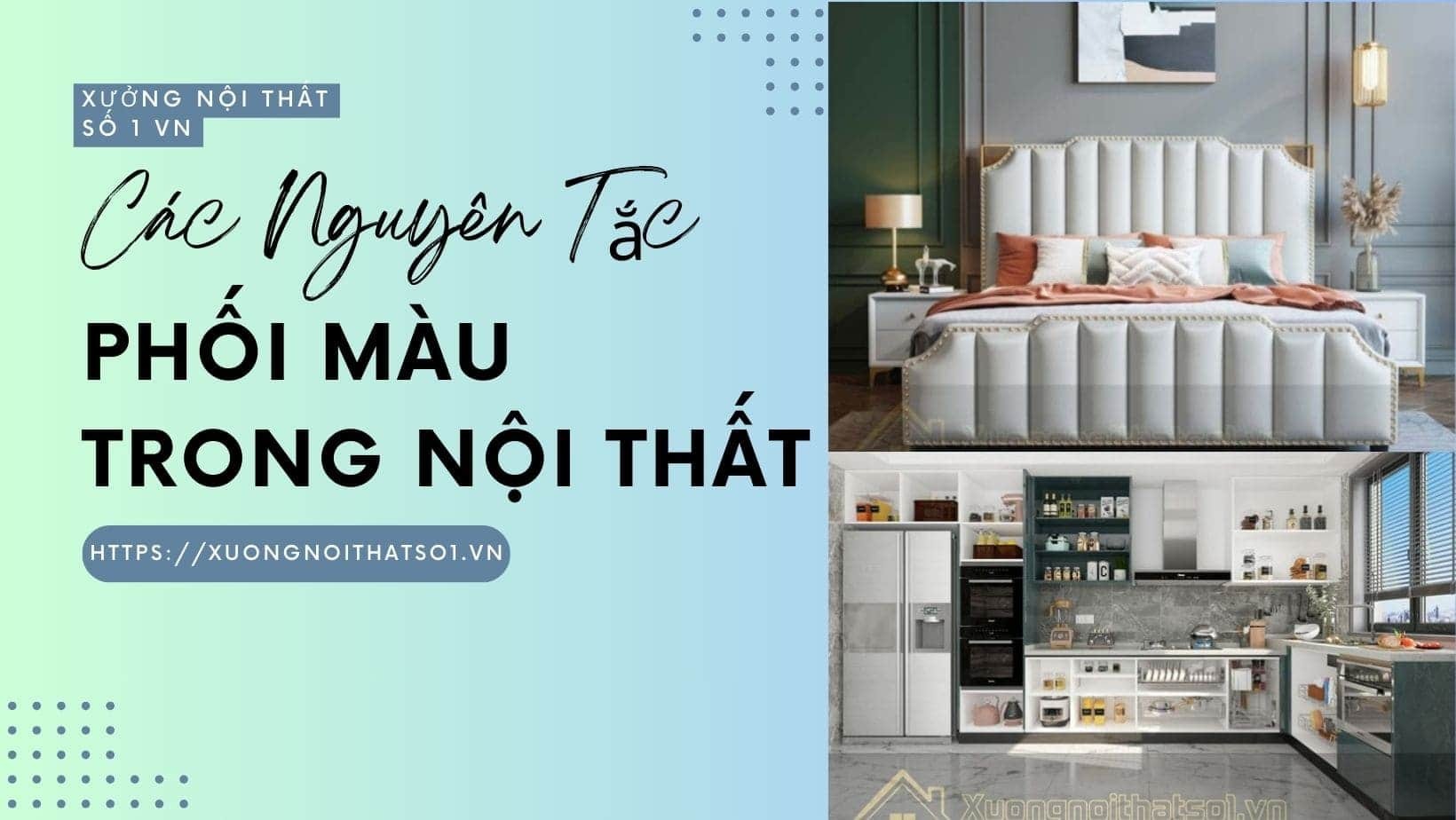 6 nguyên tắc phối màu trong nội thất chung cư