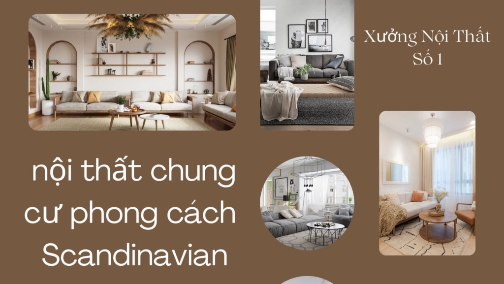 Thiết kế nội thất chung cư phong cách Scandinavian ưa chuộng vật liệu gỗ