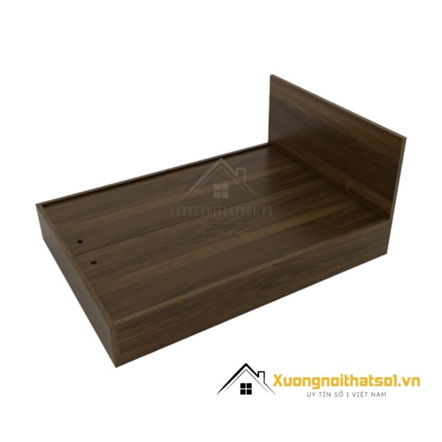 Giường gỗ công nghiệp 1m4 đầu trơn màu 612
