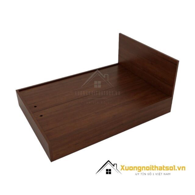 Giường gỗ công nghiệp kích thước 1m4x2m, màu sắc đơn giản và sang trọng.