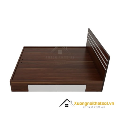 Giường Gỗ mdf 1m6 Đầu Kẻ Chỉ Màu 335 (5)