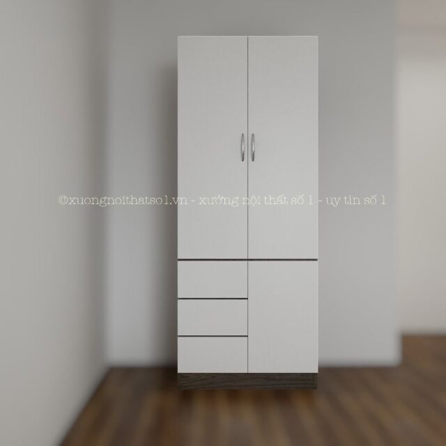 Tủ Gỗ Công Nghiệp 2 Cánh Mở