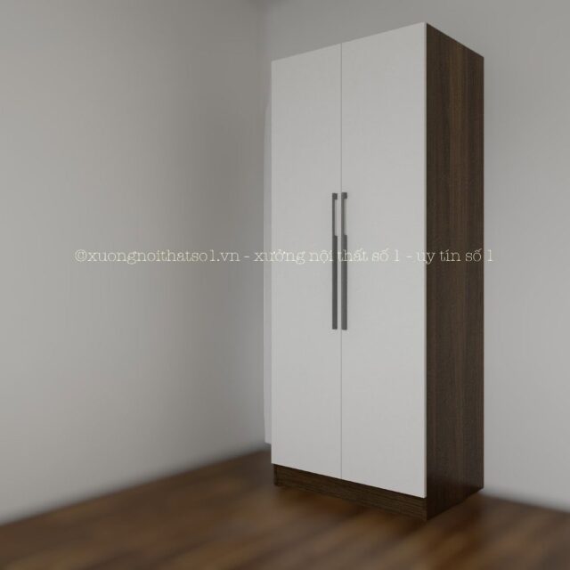 Tủ Gỗ mdf 2 Cánh Mở