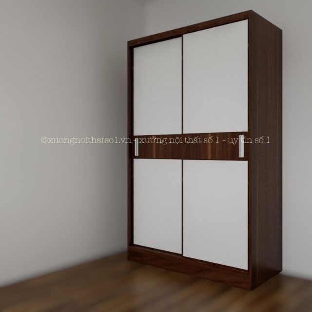 Tủ Quần Áo Gỗ Công Nghiệp Cửa Lùa