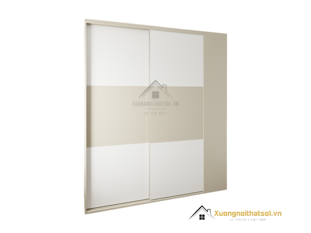 Tủ quần áo 2 cánh lùa gỗ An Cường Hà Nội màu 220MM