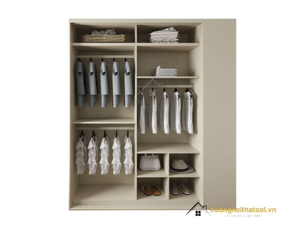 Tủ quần áo 2 cánh lùa gỗ An Cường Hà Nội màu 220MM đẹp mắt, sang trọng, thiết kế tiện lợi, chất liệu gỗ cao cấp, mang lại không gian sống hiện đại.