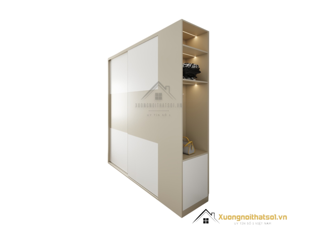 Tủ Quần Áo 2 Cánh Lùa Gỗ An Cường Hà Nội Màu 220MM (8)