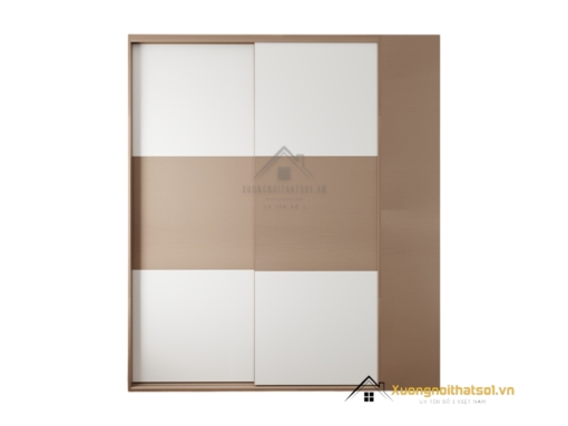 Tủ quần áo 2 cánh lùa gỗ An Cường màu xanh Thái mã 218ZN hiện đại sang trọng
