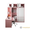 Tủ quần áo 2 cánh lùa MDF kết hợp bàn làm việc màu 021T hiện đại, tiện nghi, phù hợp phòng ngủ nhỏ.