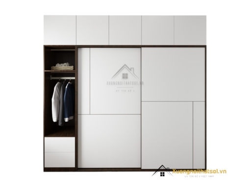 Tủ Quần Áo 2 Cửa Lùa 2m x 2m4 Màu 613 (2)