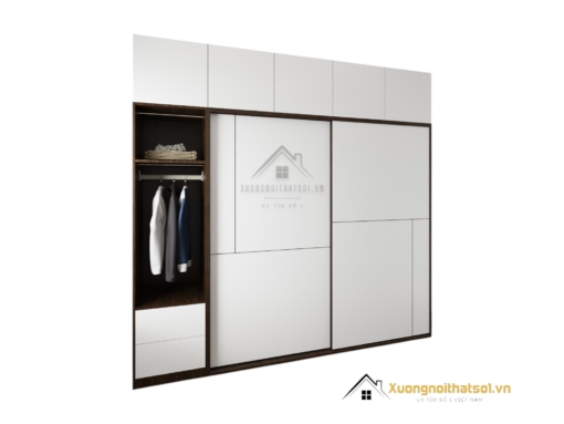 Tủ Quần Áo 2 Cửa Lùa 2m x 2m4 Màu 613 (3)