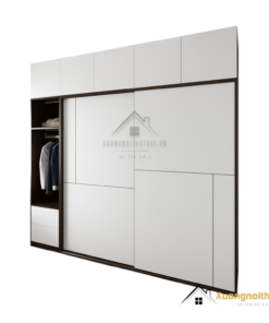 Tủ quần áo 2 cánh lùa màu 613 kích thước 2m x 2m4 thiết kế hiện đại, tiện lợi cho không gian phòng ngủ rộng.