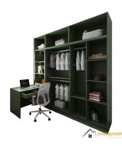 Tủ quần áo 2 cửa lùa kết hợp bàn làm việc màu 216ZN
