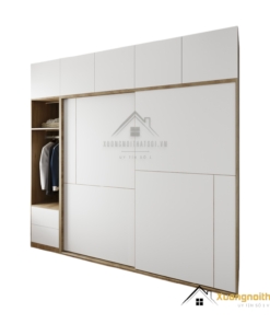 Tủ Quần Áo Cánh Lùa 2 Cửa Gỗ Mdf Màu 388 (5)