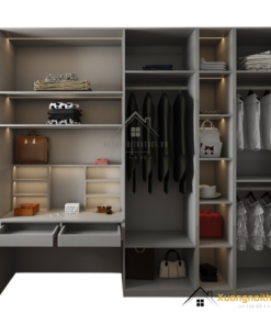 Tủ quần áo cánh mở kết hợp bàn phấn màu 212ZN hiện đại, tiện nghi, phù hợp mọi không gian nội thất.