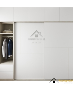 Tủ quần áo cửa lùa 2 cánh màu 501 kích thước 2m x 2m4 hiện đại tiết kiệm không gian