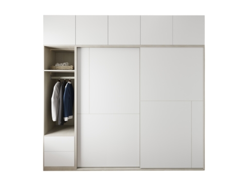 Tủ quần áo cửa lùa 2 cánh kích thước 2m x 2m4 màu 501 hiện đại, tiết kiệm không gian